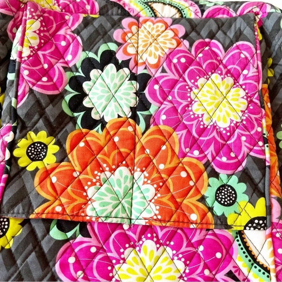 Vera Bradley Iconic‎ Campus Backpack Ziggy Zinnia Black Quilted Floral School - Picture 14 of 14